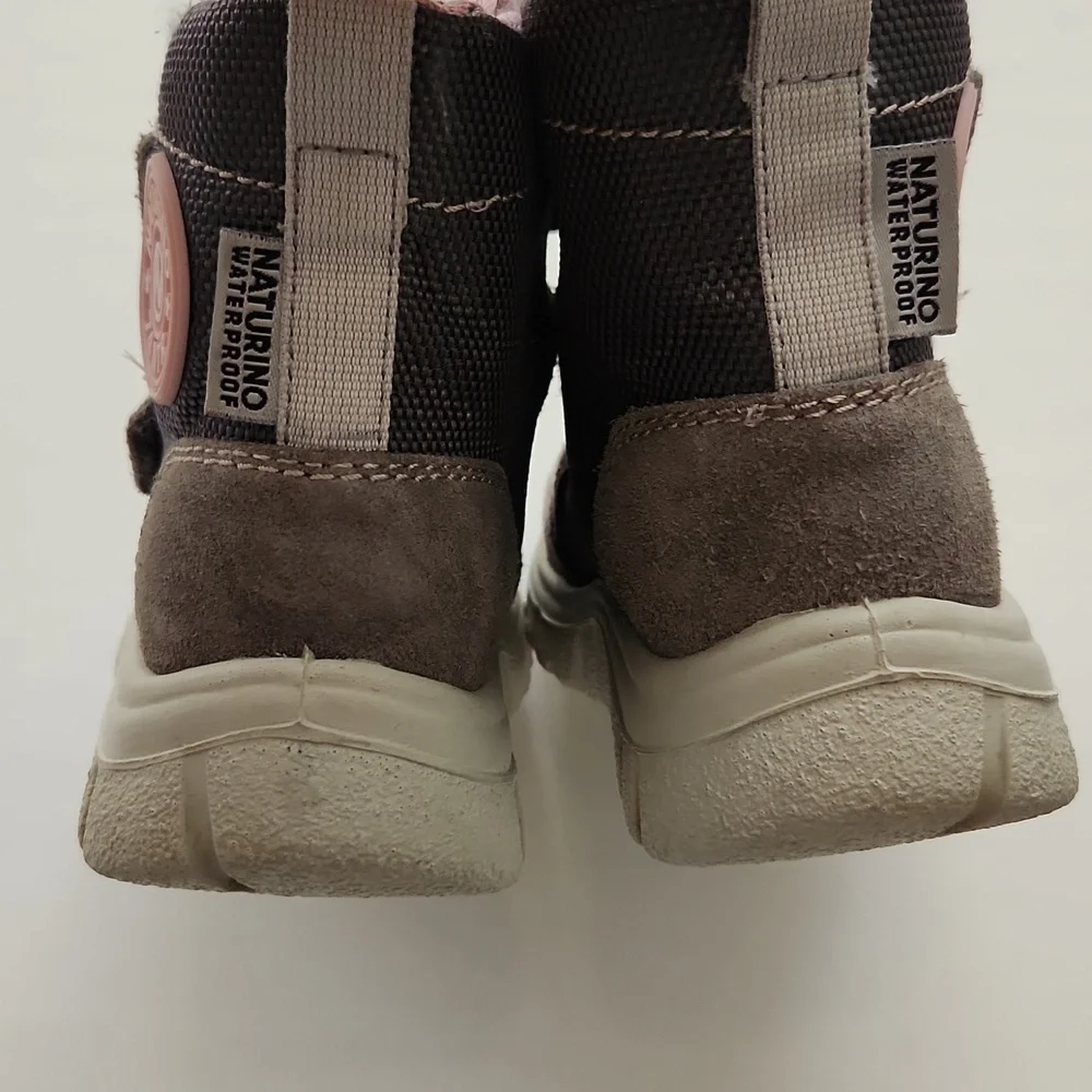 Naturino Kids Boots - Pink and Gray